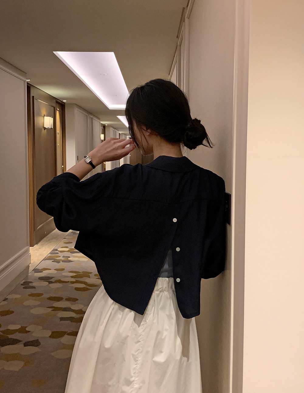 ルーズバックボタンクロップドシャツ | 詳細画像20