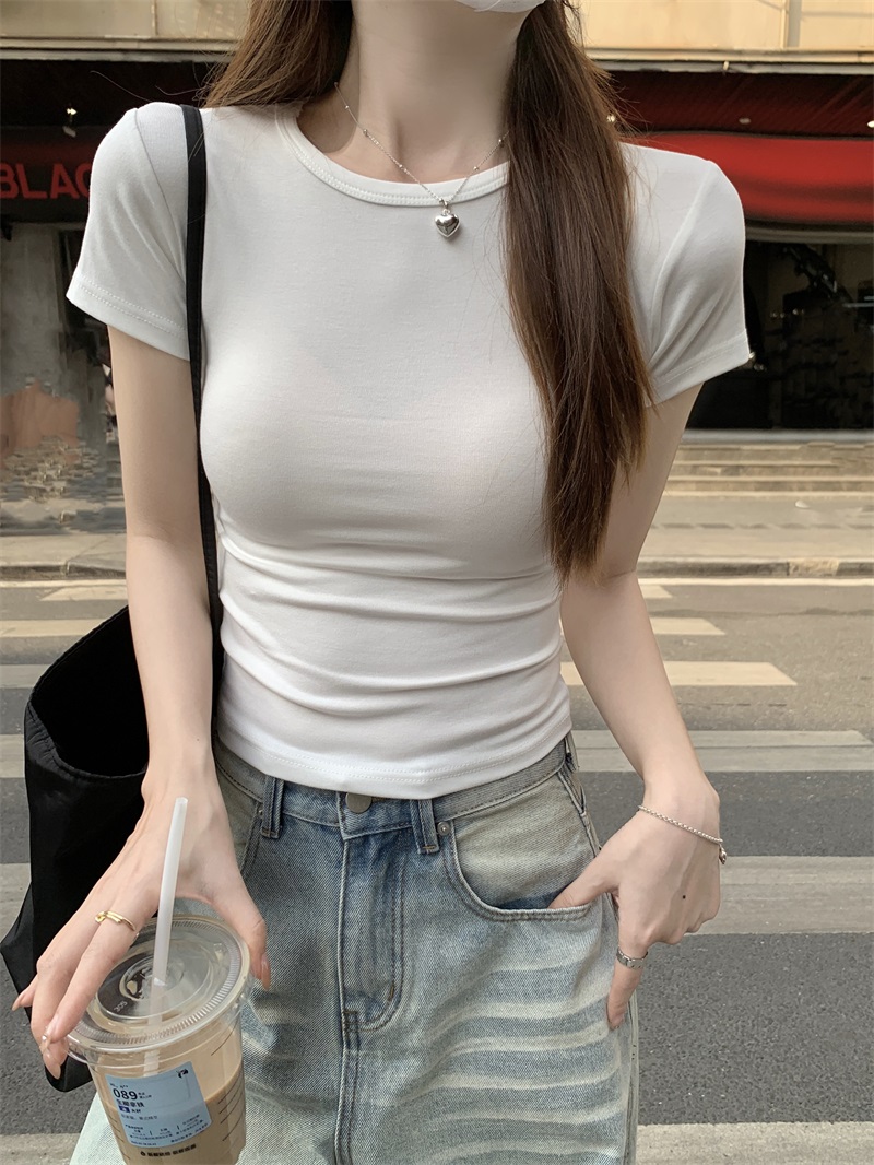 スリムラウンドネック半袖Tシャツ | 詳細画像12