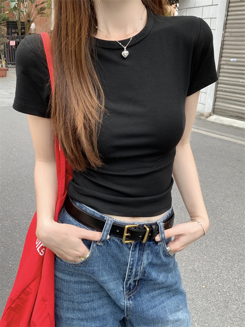 スリムラウンドネック半袖Tシャツ | 詳細画像18