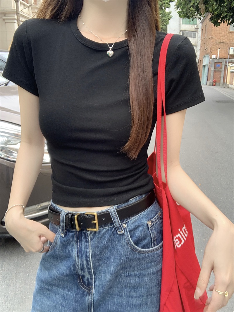 スリムラウンドネック半袖Tシャツ | 詳細画像19