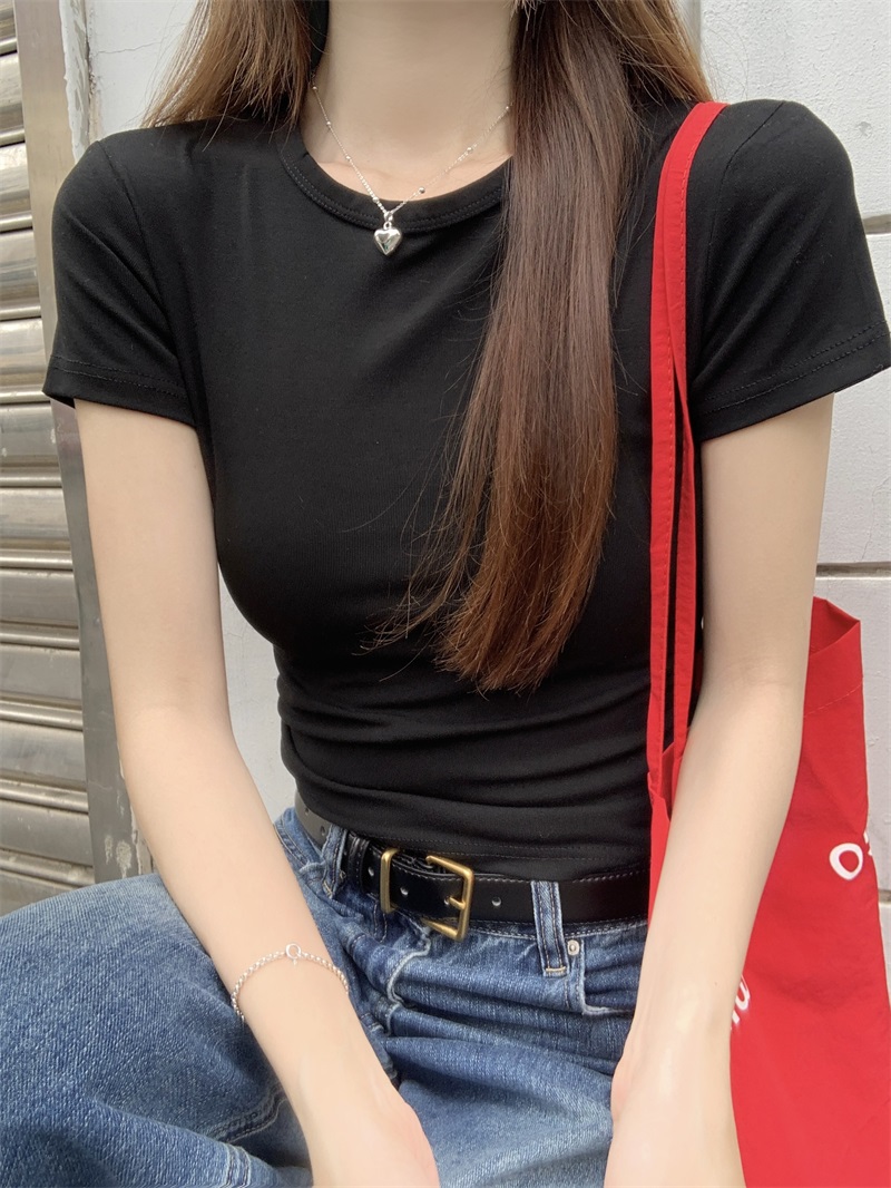スリムラウンドネック半袖Tシャツ | 詳細画像20