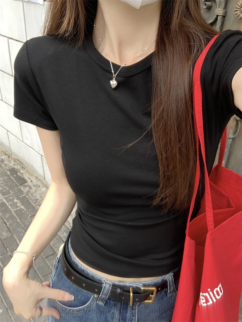 スリムラウンドネック半袖Tシャツ | 詳細画像22