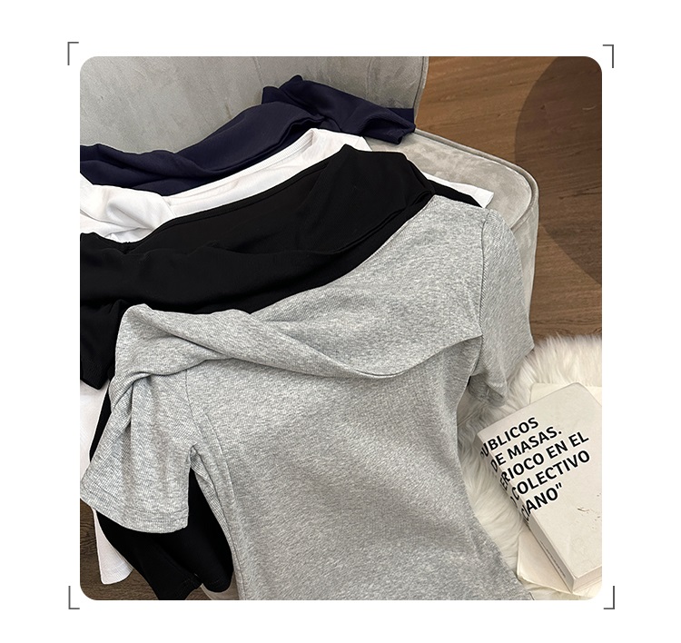 アシメツイストワンショル半袖Tシャツ | 詳細画像2