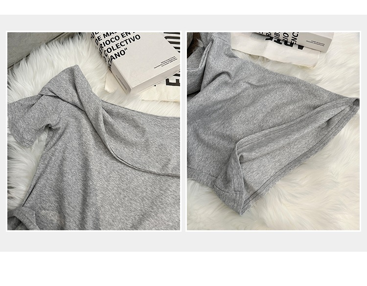 アシメツイストワンショル半袖Tシャツ | 詳細画像3