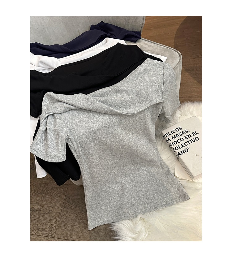 アシメツイストワンショル半袖Tシャツ | 詳細画像7