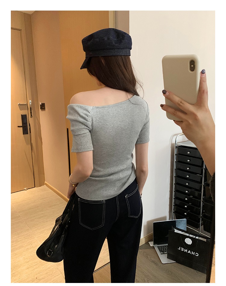 アシメツイストワンショル半袖Tシャツ | 詳細画像9