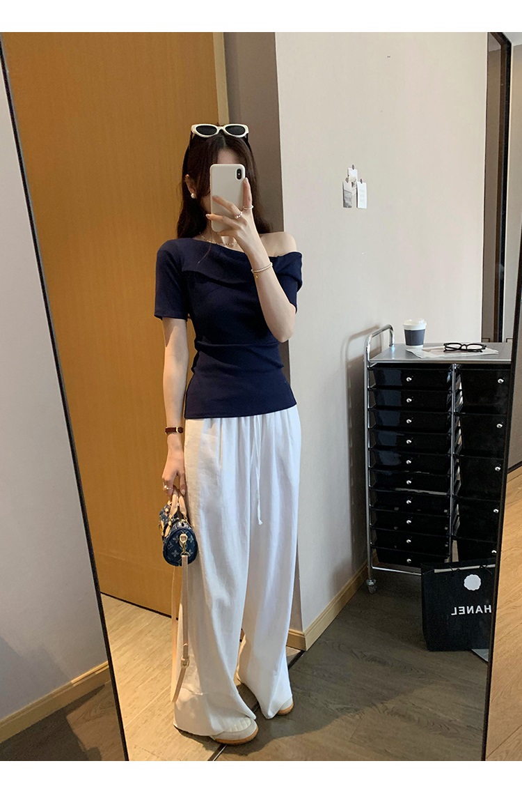 アシメツイストワンショル半袖Tシャツ | 詳細画像18