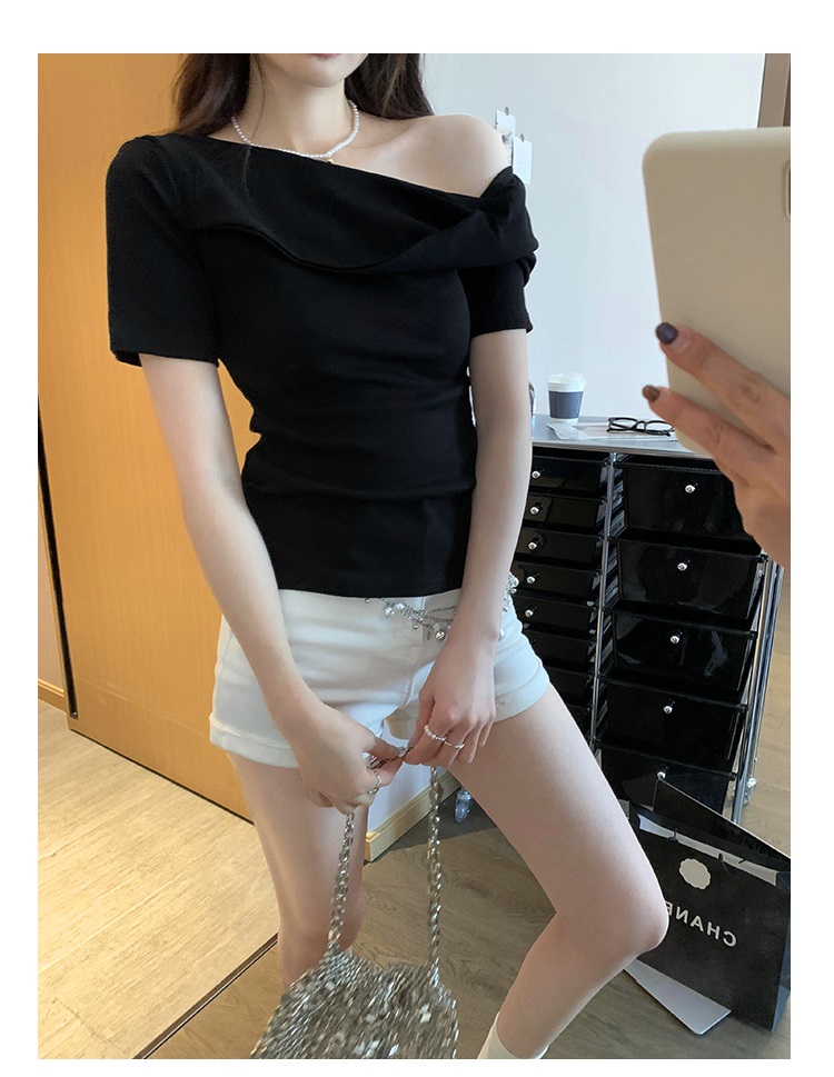 アシメツイストワンショル半袖Tシャツ | 詳細画像21
