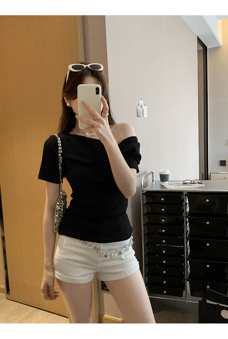 アシメツイストワンショル半袖Tシャツ | 詳細画像23