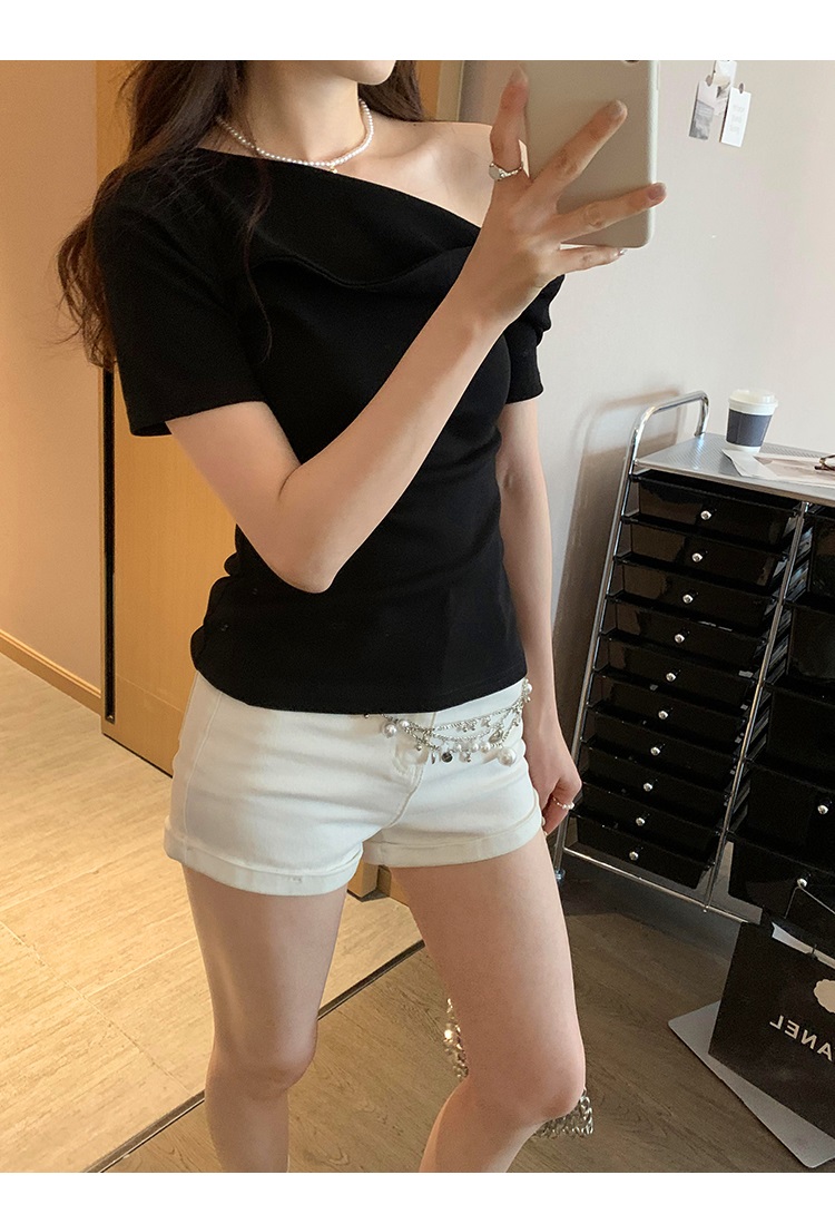 アシメツイストワンショル半袖Tシャツ | 詳細画像25