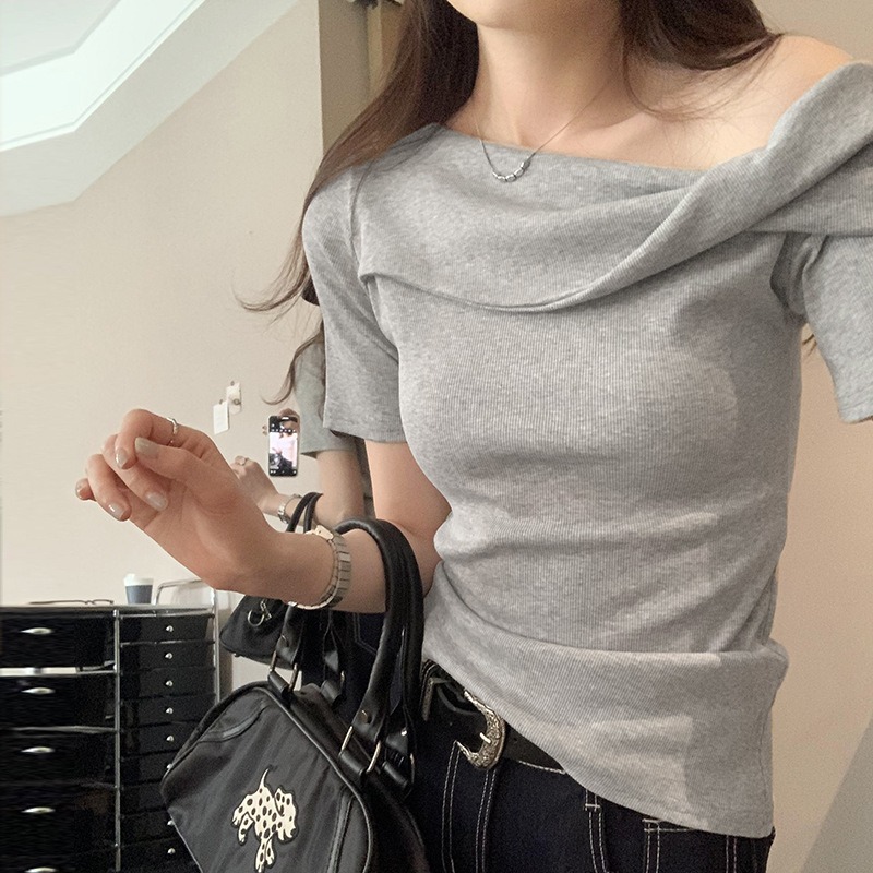 アシメツイストワンショル半袖Tシャツ | 詳細画像5