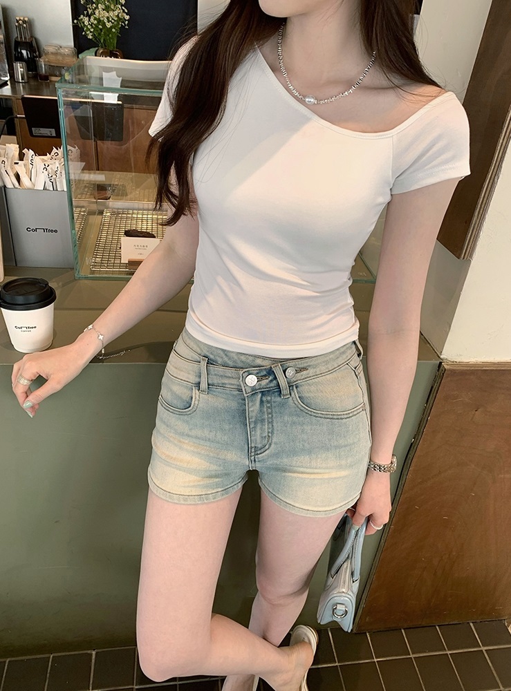 カップワンショルスリム半袖Tシャツ | 詳細画像7