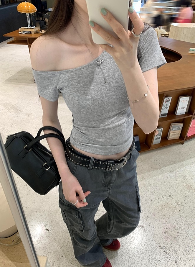 カップワンショルスリム半袖Tシャツ | 詳細画像22