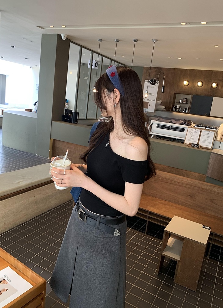 カップワンショルスリム半袖Tシャツ | 詳細画像27