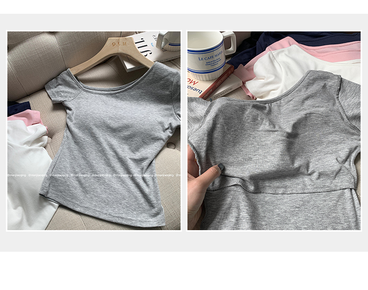 カップワンショルスリム半袖Tシャツ | 詳細画像4