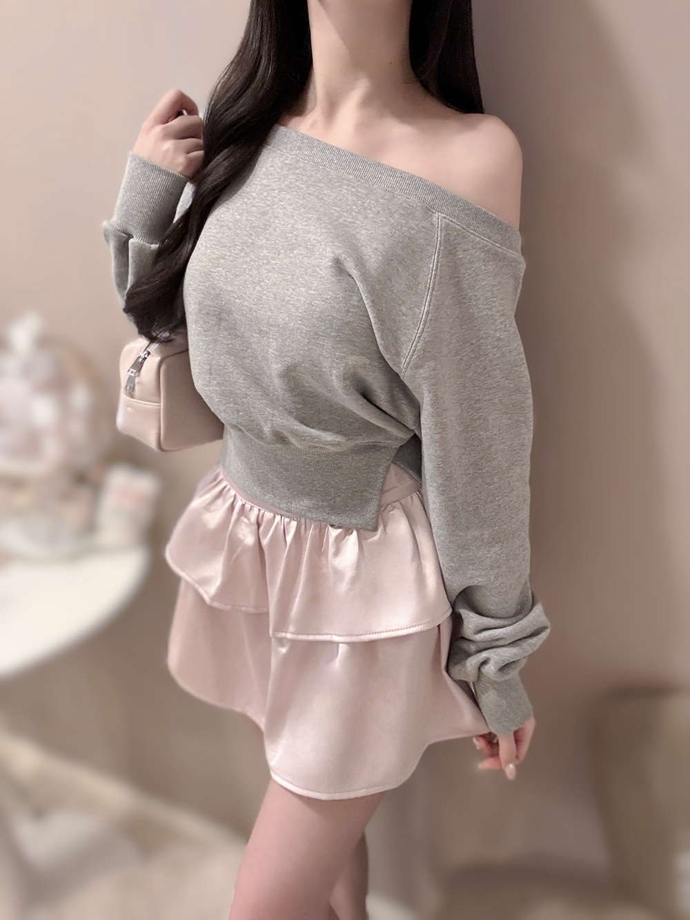 チャームスリットオフショルスウェット | 詳細画像3