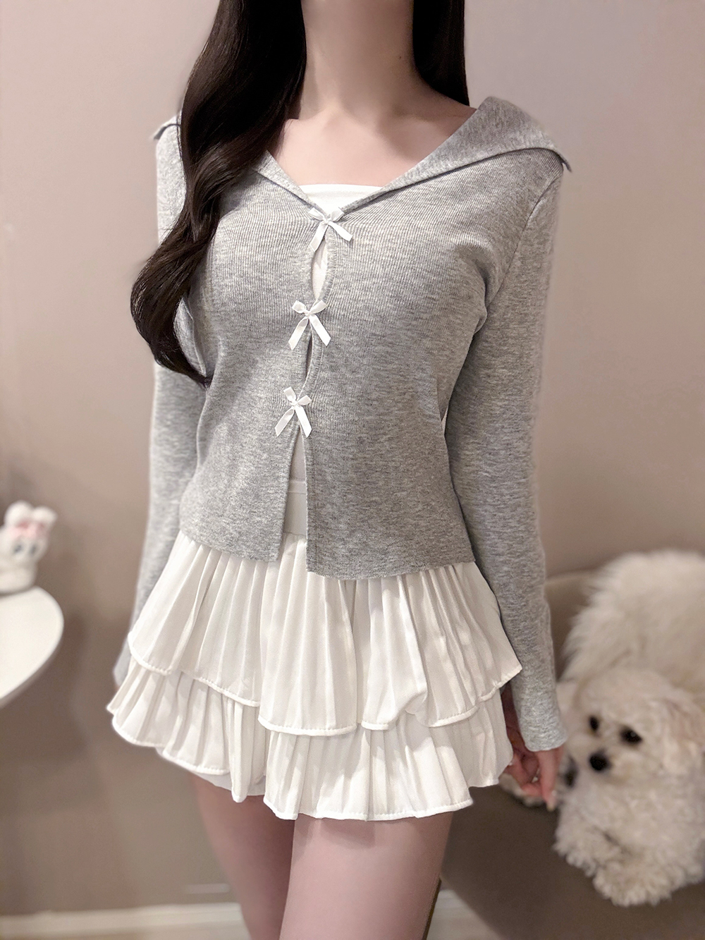 セーラーカラーリボンニット | 詳細画像2