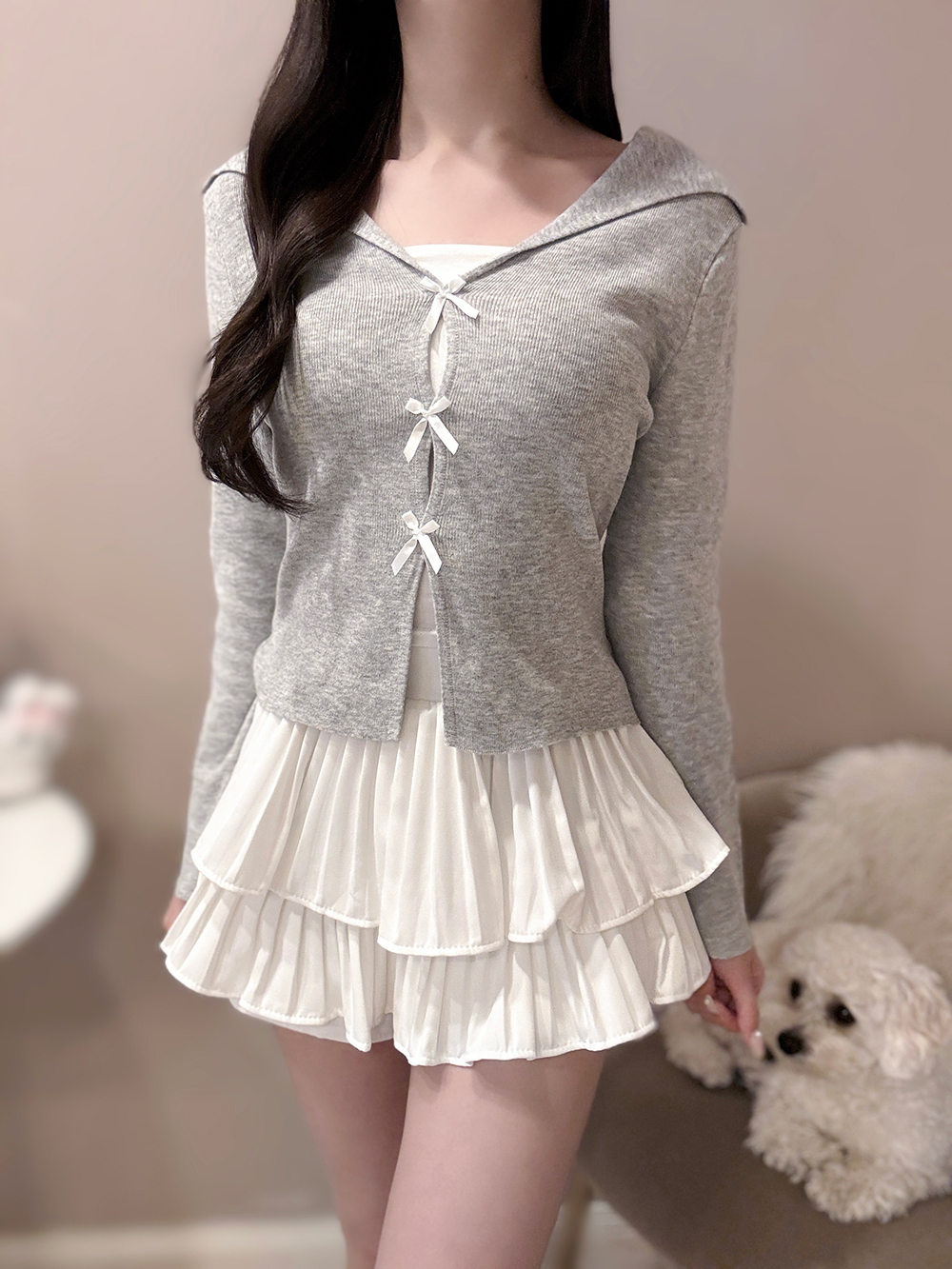 セーラーカラーリボンニット | 詳細画像8