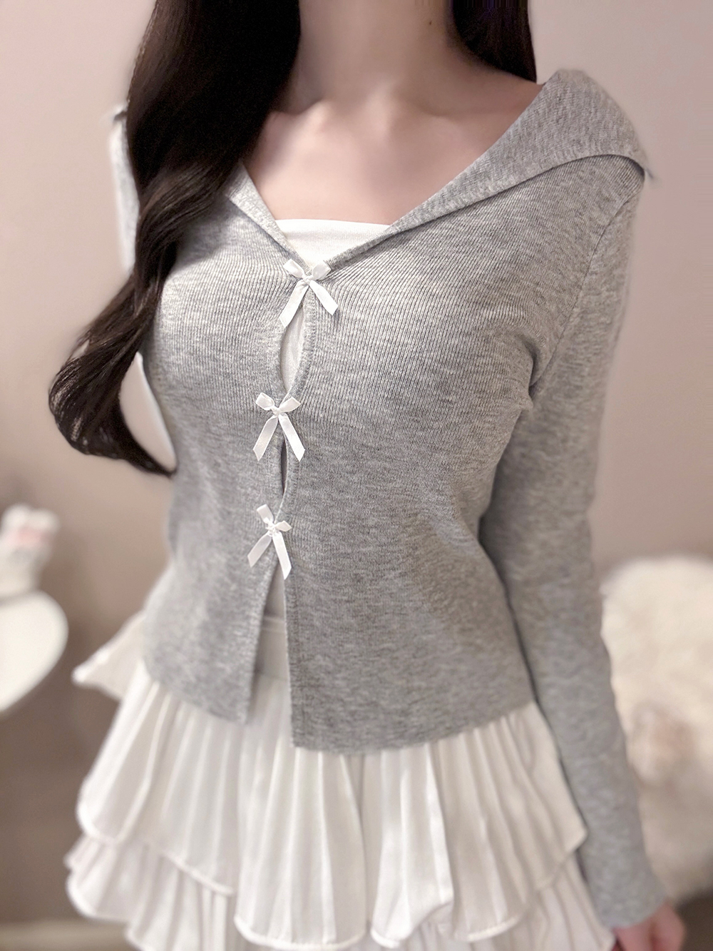 セーラーカラーリボンニット | 詳細画像9