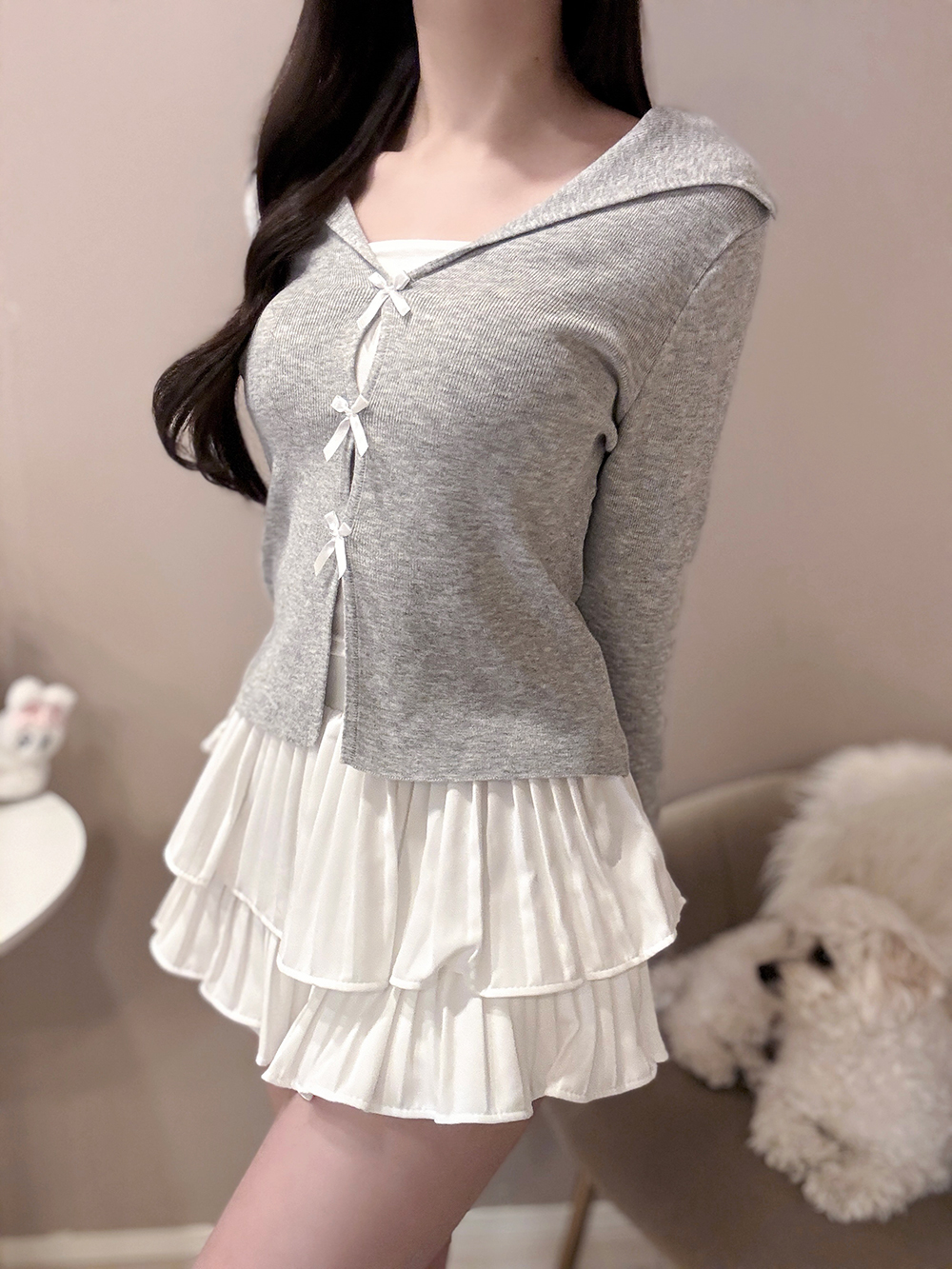 セーラーカラーリボンニット | 詳細画像10