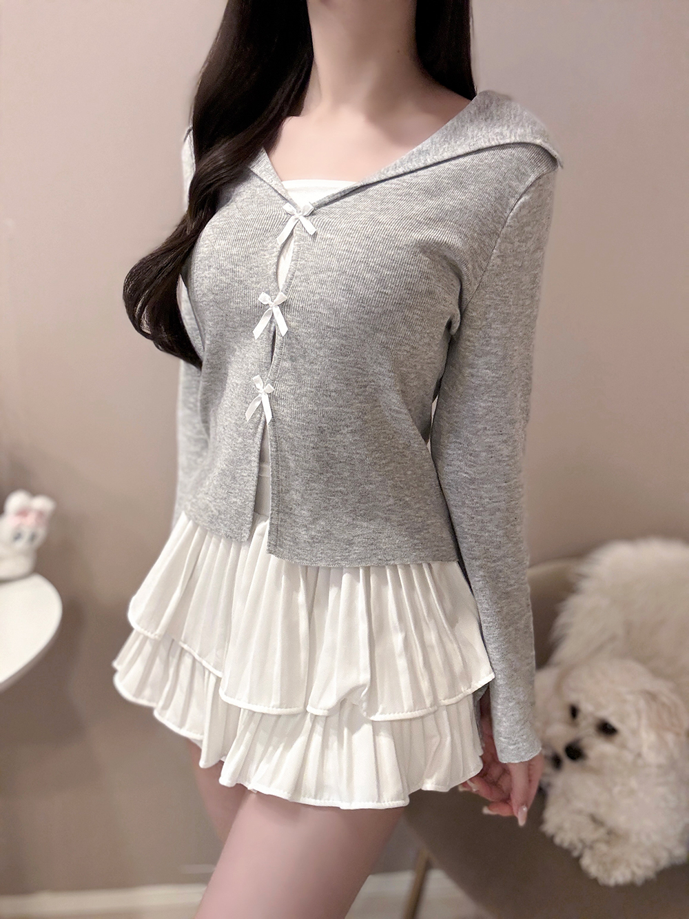 セーラーカラーリボンニット | 詳細画像11