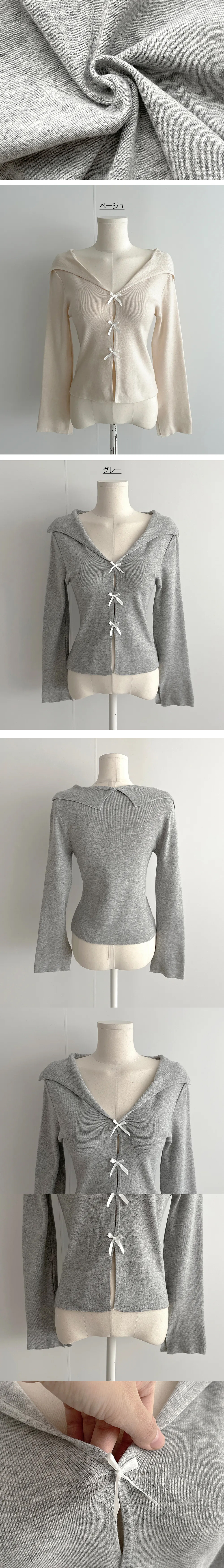 セーラーカラーリボンニット | 詳細画像12