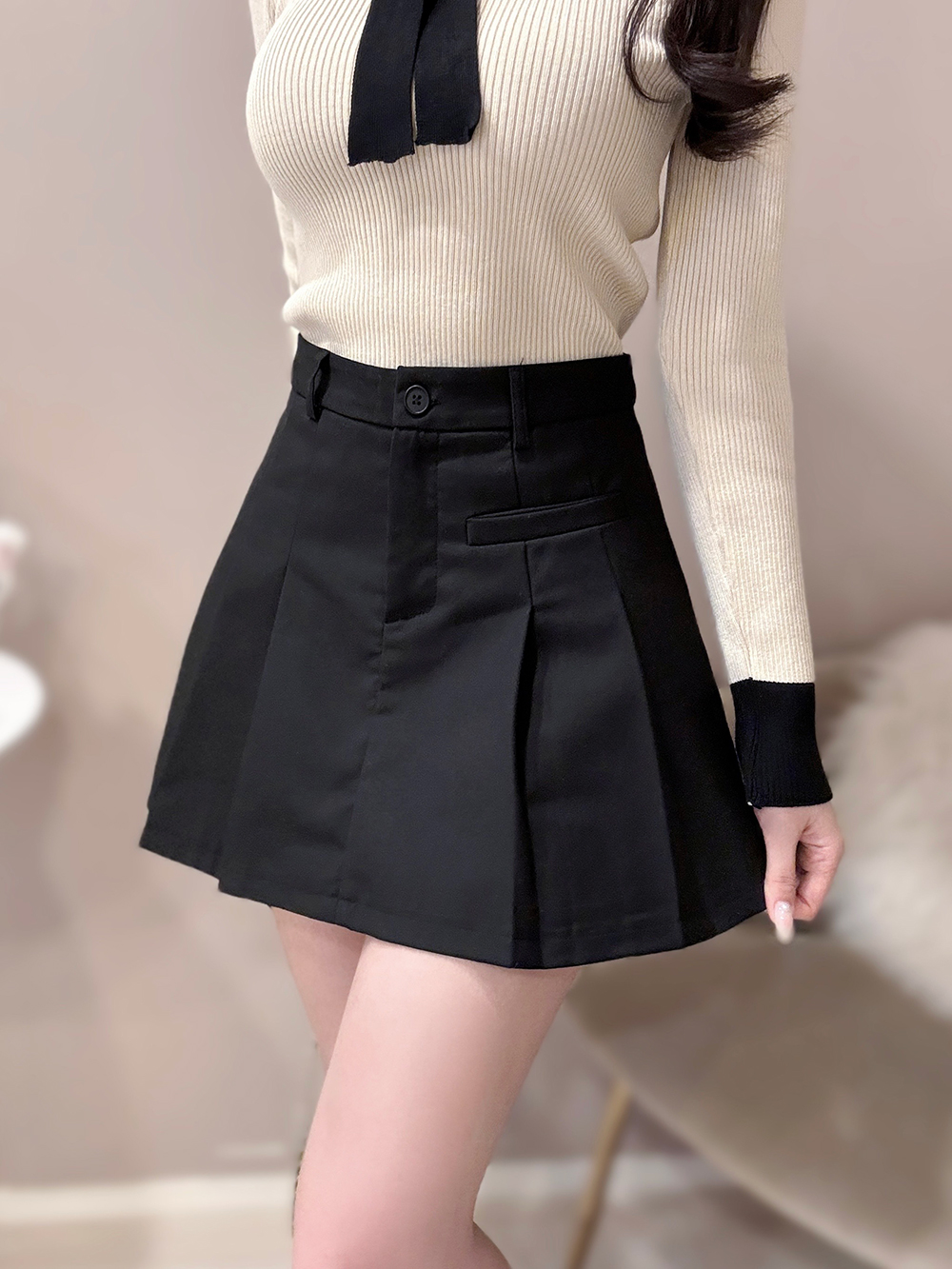 パンツ裏地プリーツミニスカート | 詳細画像2
