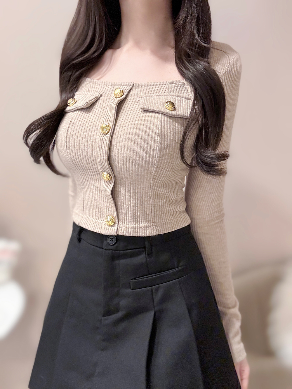 パンツ裏地プリーツミニスカート | 詳細画像10