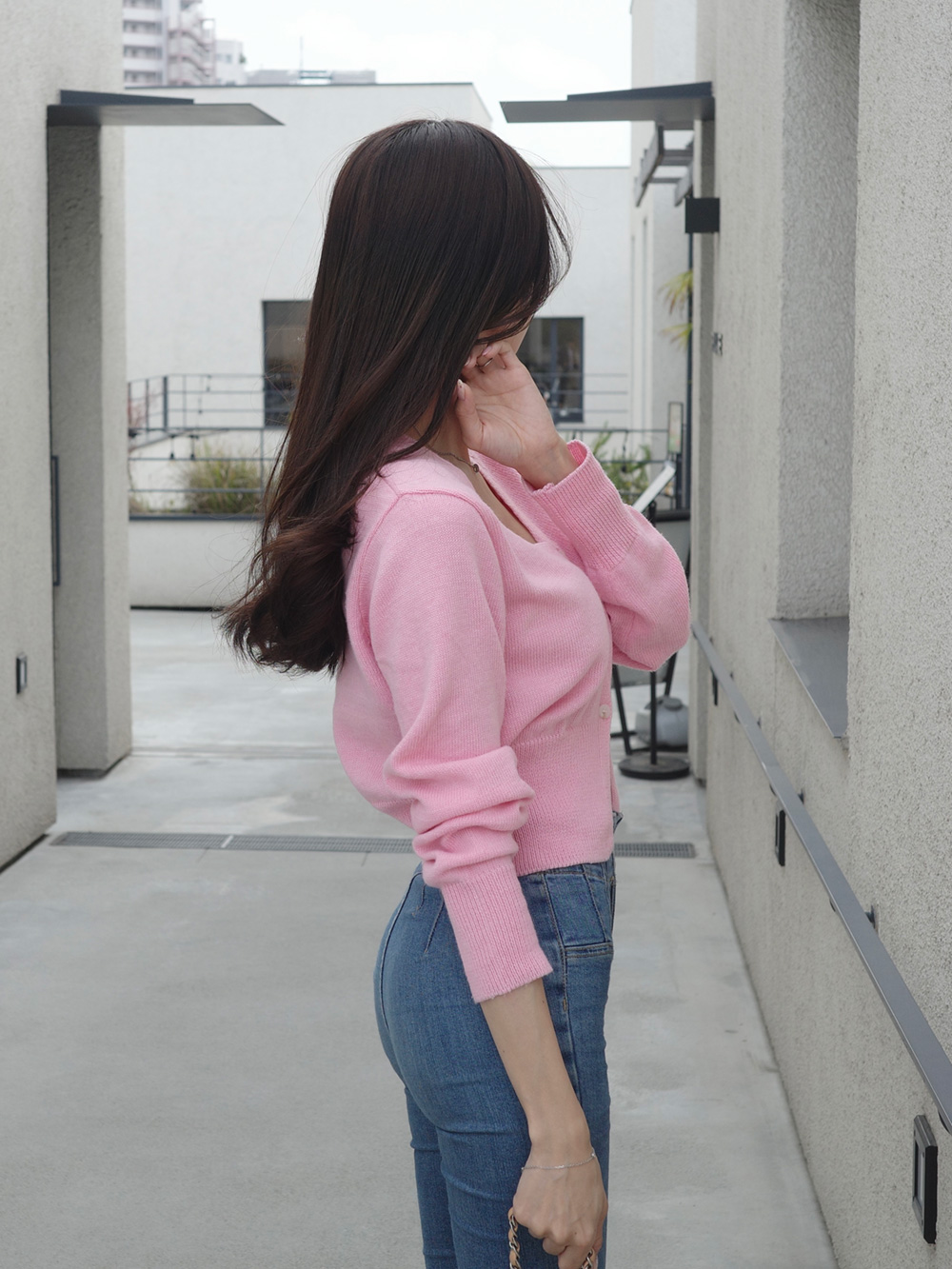 7COLORSクロップドカーディガン | 詳細画像11