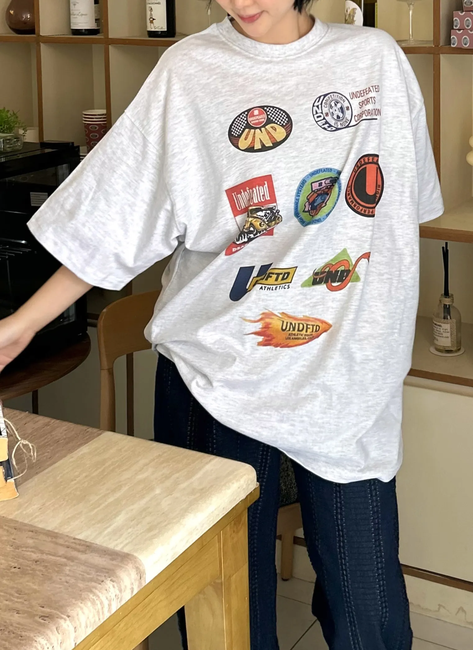 マルチロゴプリントボクシーTシャツ | 詳細画像1