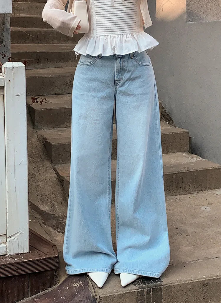 ロングワイドデニムパンツ | highclassic | 詳細画像1