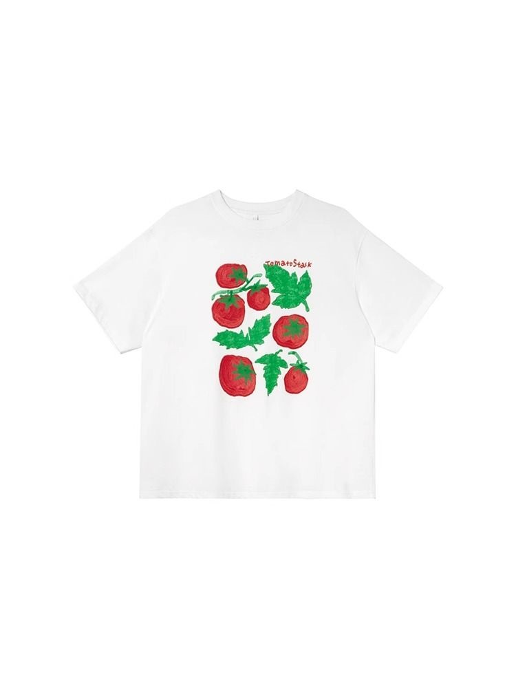 トマトプリントボクシー半袖Tシャツ | 詳細画像6