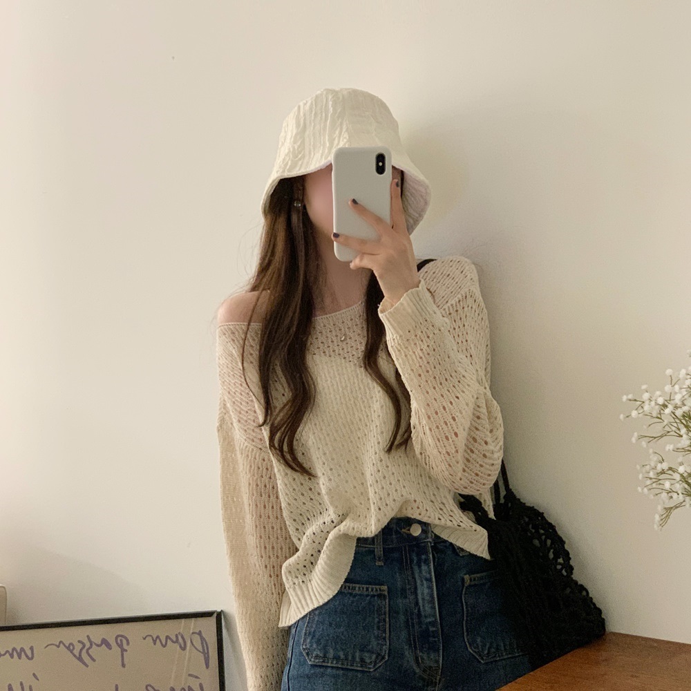 2WAYパンチングシアークロップドニット | 詳細画像6