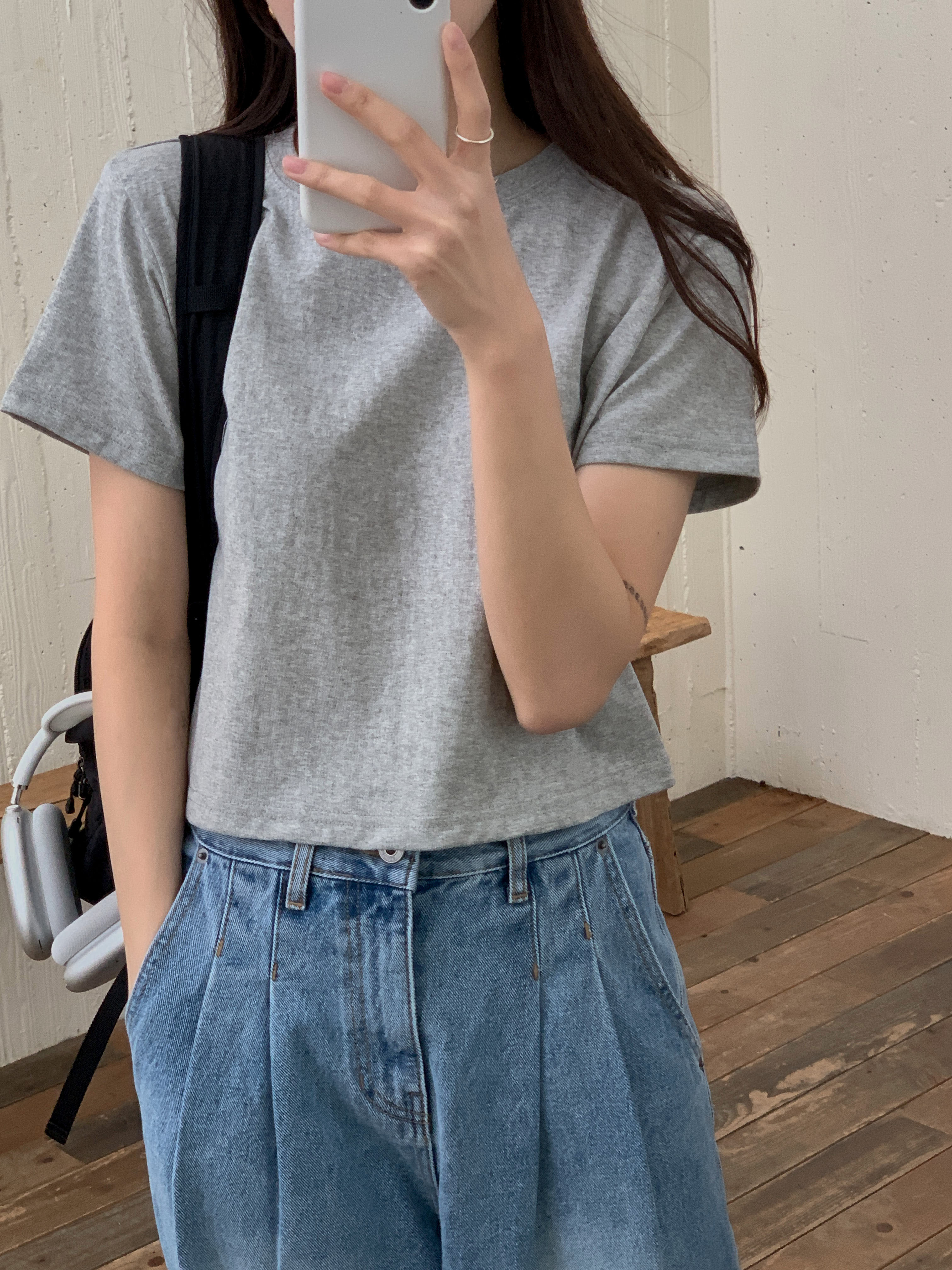 クロップド半袖Tシャツ | 詳細画像5