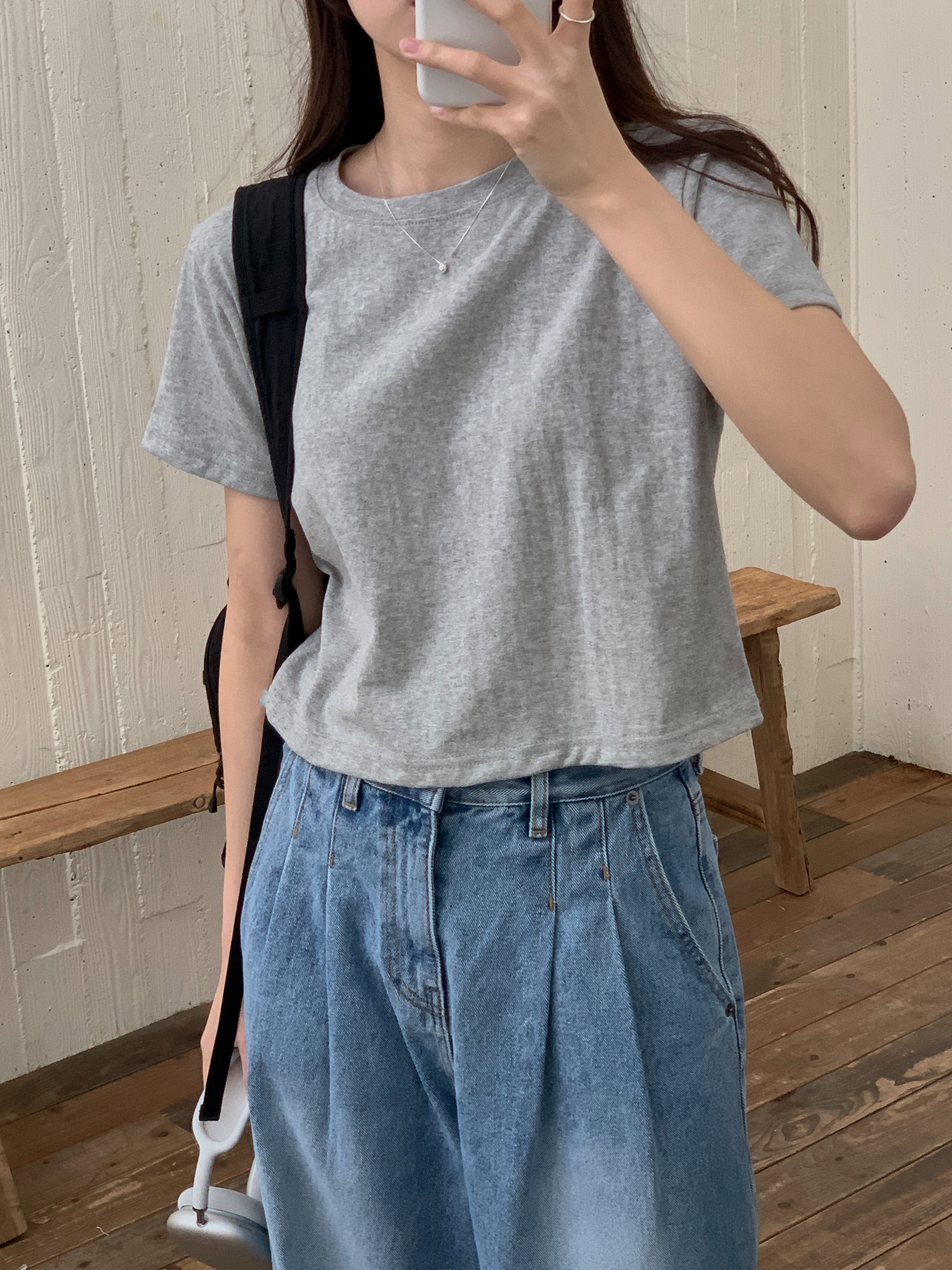 クロップド半袖Tシャツ | 詳細画像7