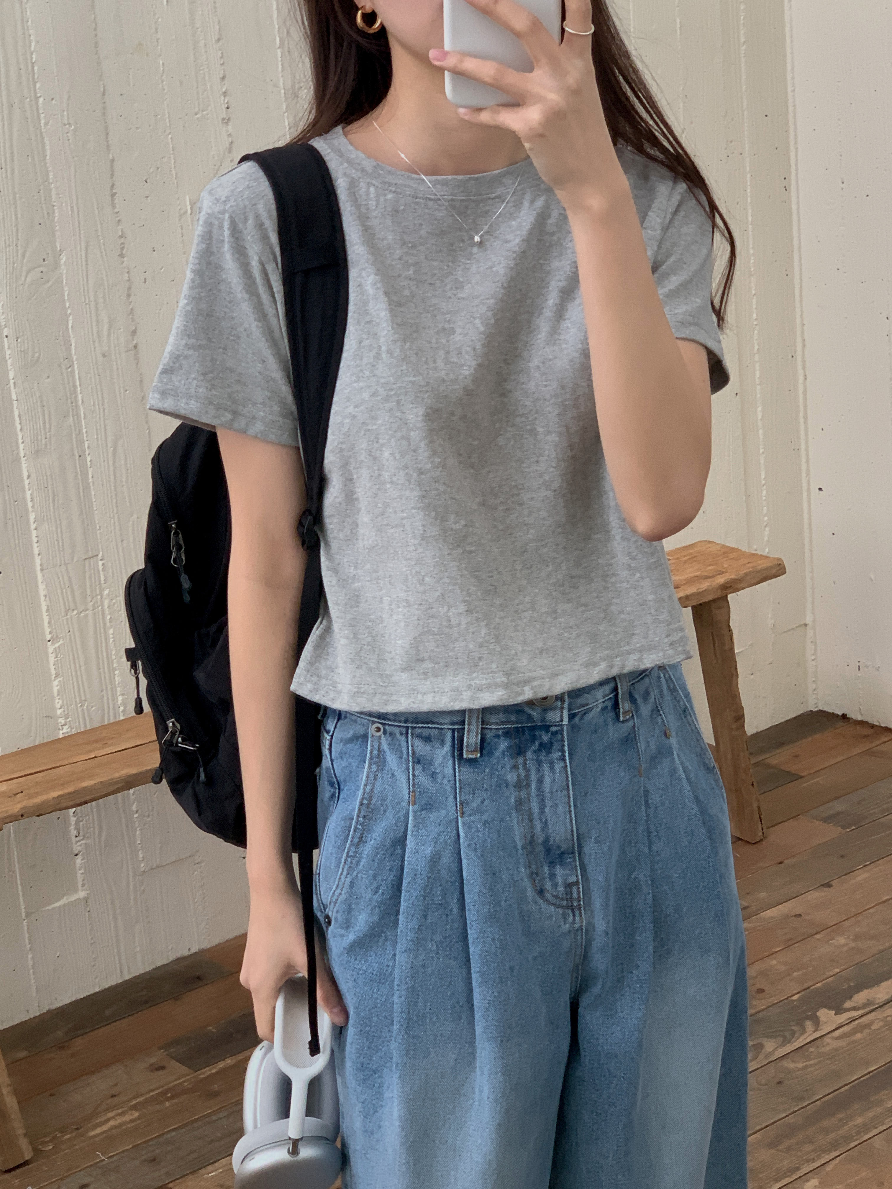 クロップド半袖Tシャツ | 詳細画像8