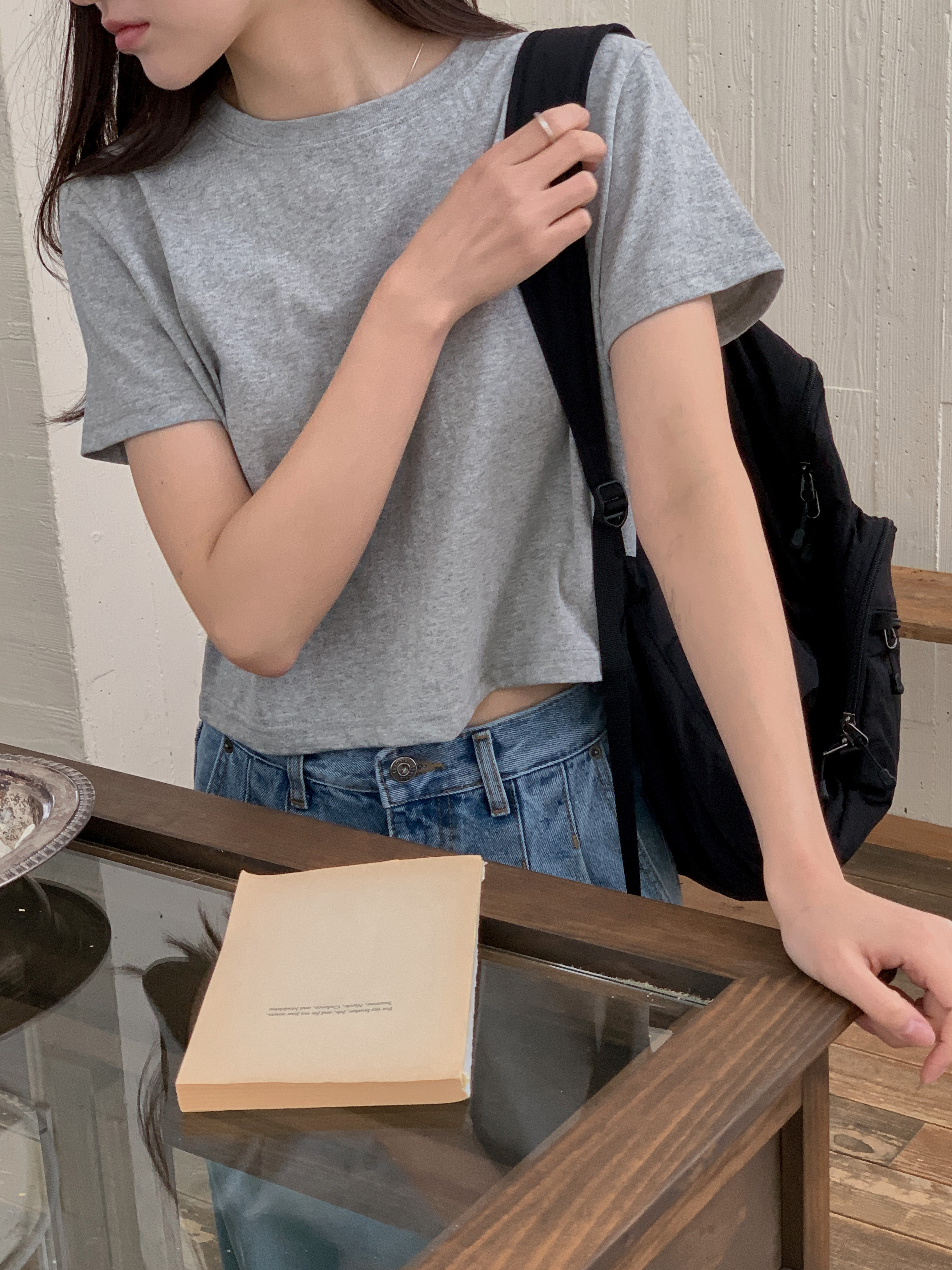 クロップド半袖Tシャツ | 詳細画像13