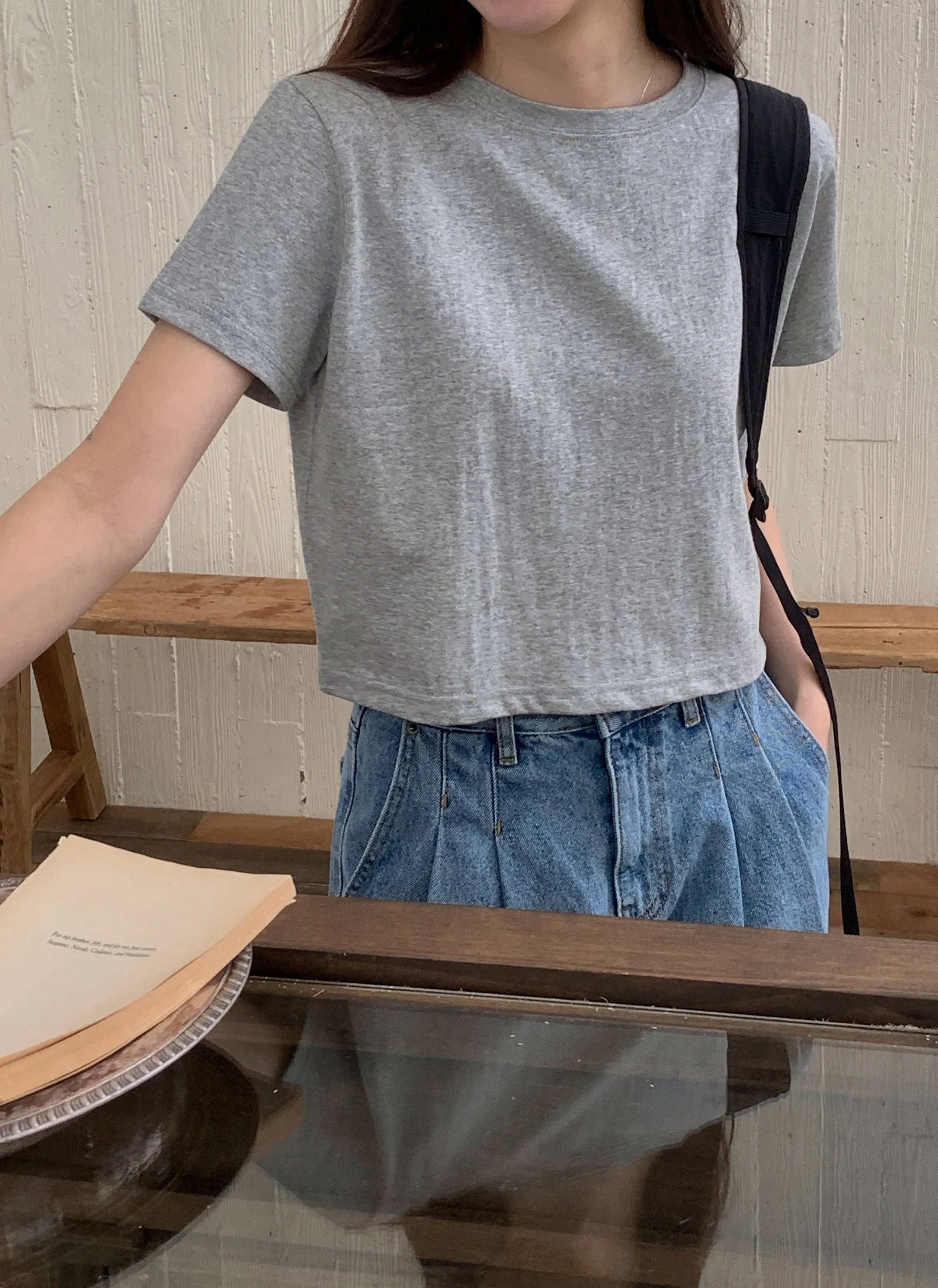 クロップド半袖Tシャツ | 詳細画像1