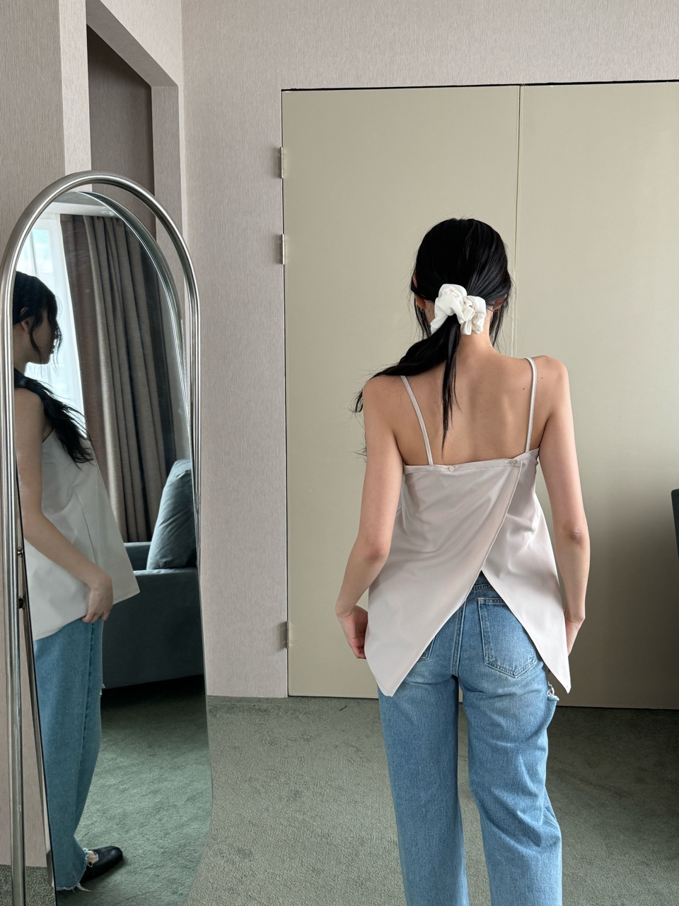 バックスリットAラインキャミブラウス | 詳細画像2