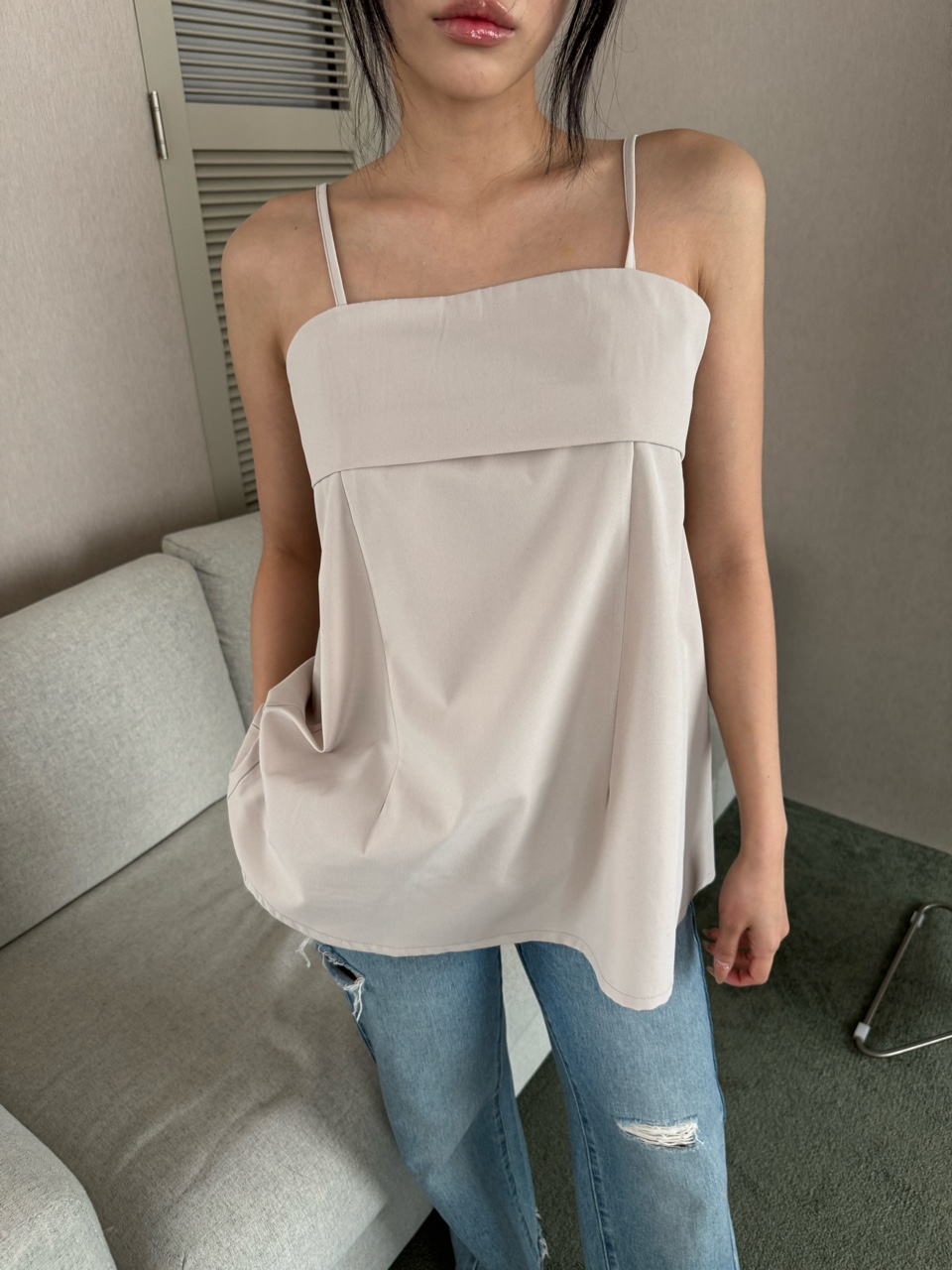 バックスリットAラインキャミブラウス | 詳細画像5