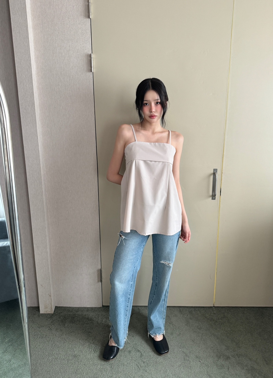 バックスリットAラインキャミブラウス | 詳細画像8