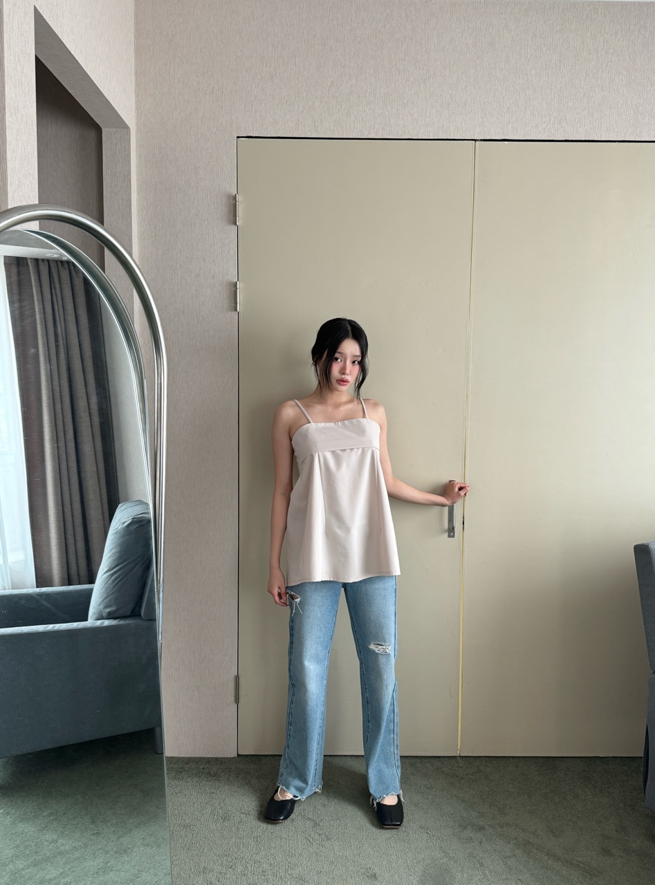 バックスリットAラインキャミブラウス | 詳細画像11