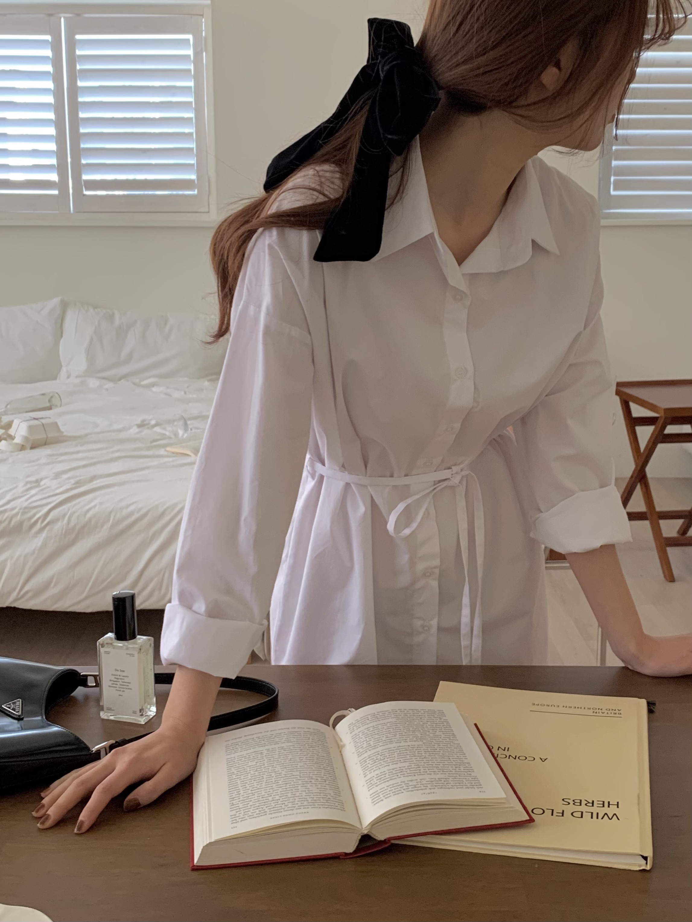 ストラップ付アンバランスシャツワンピース | 詳細画像5