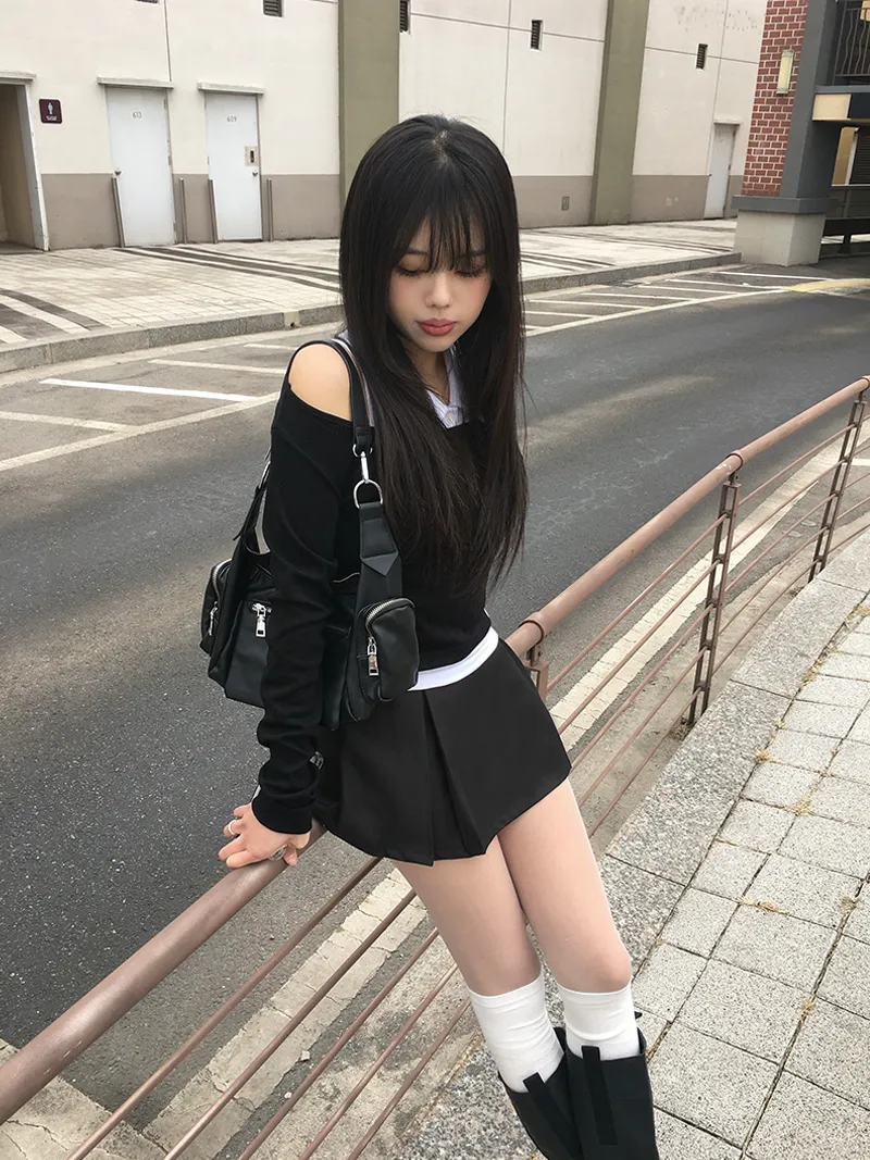 ボックスプリーツスカートパンツ | anyonemore | 詳細画像1
