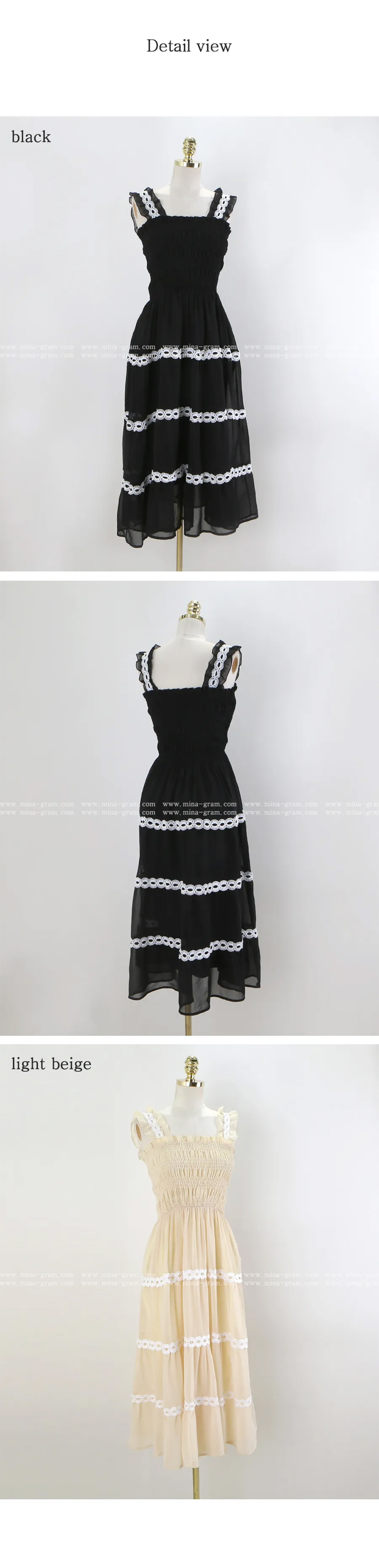 レースシャーリングノースリワンピース | 詳細画像14