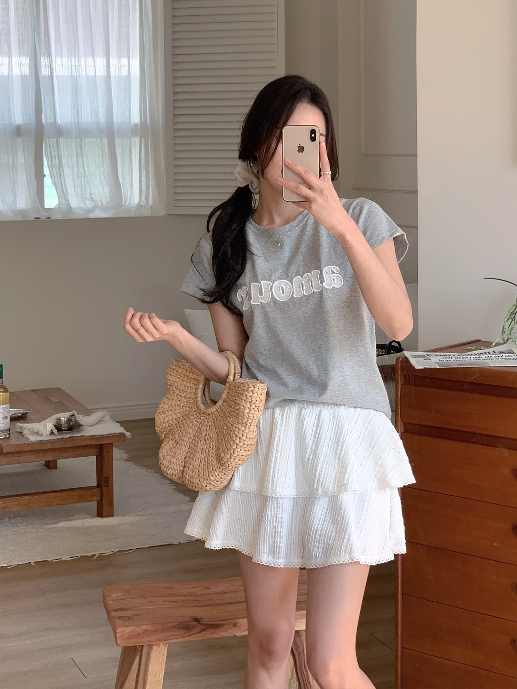 amourレースロゴ半袖Tシャツ | 詳細画像15