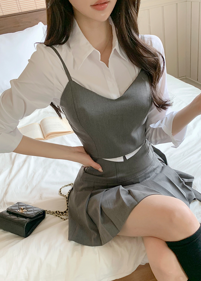 カップ付Vネックショートビスチェ | レディースファッション通販 - DHOLIC