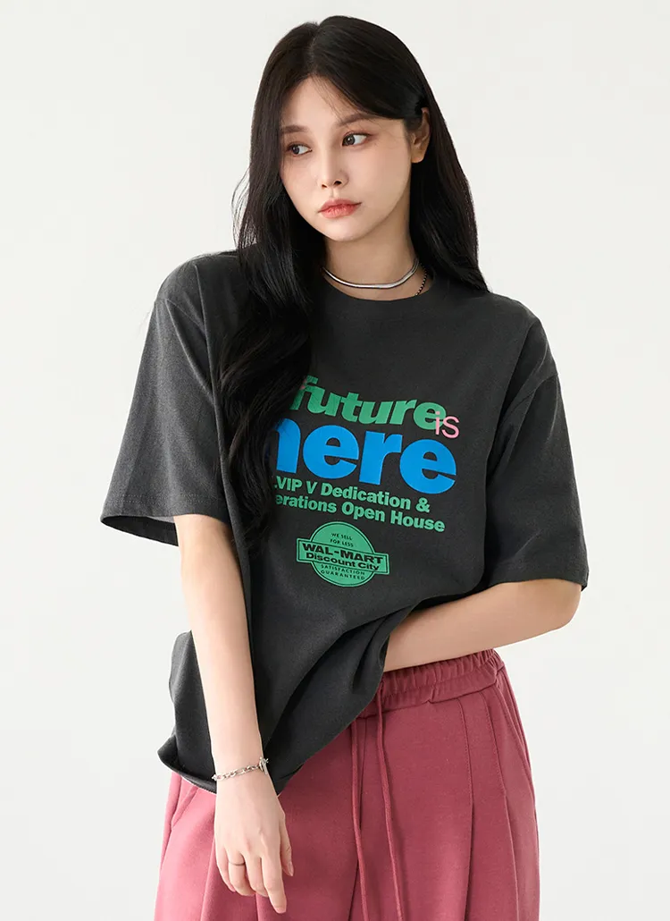 hereピグメント半袖Tシャツ | pippin | 詳細画像1