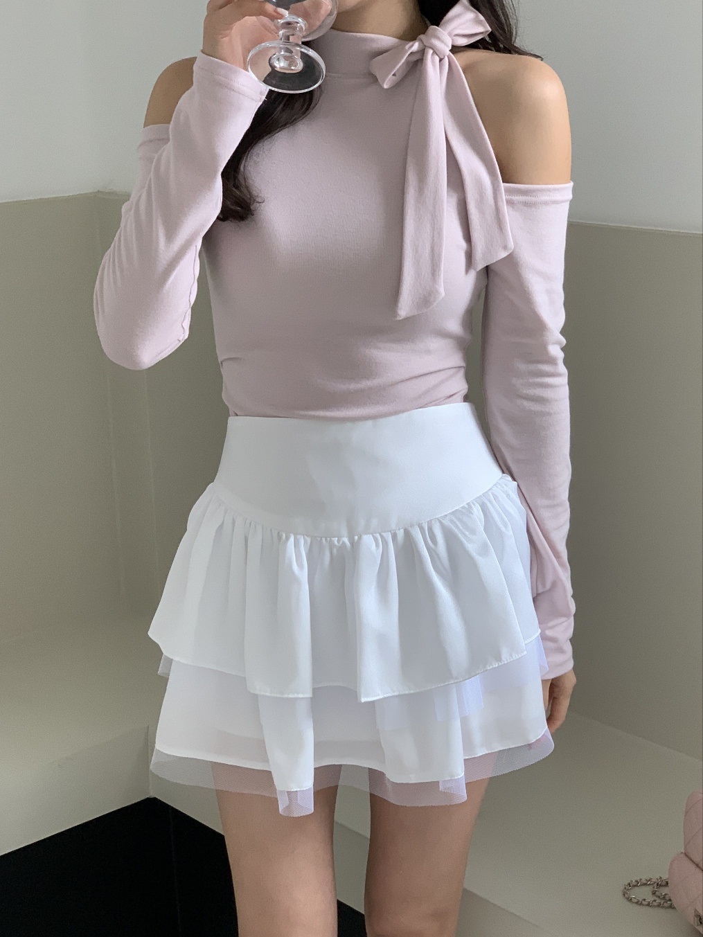 シフォンティアードミニスカート | 詳細画像5