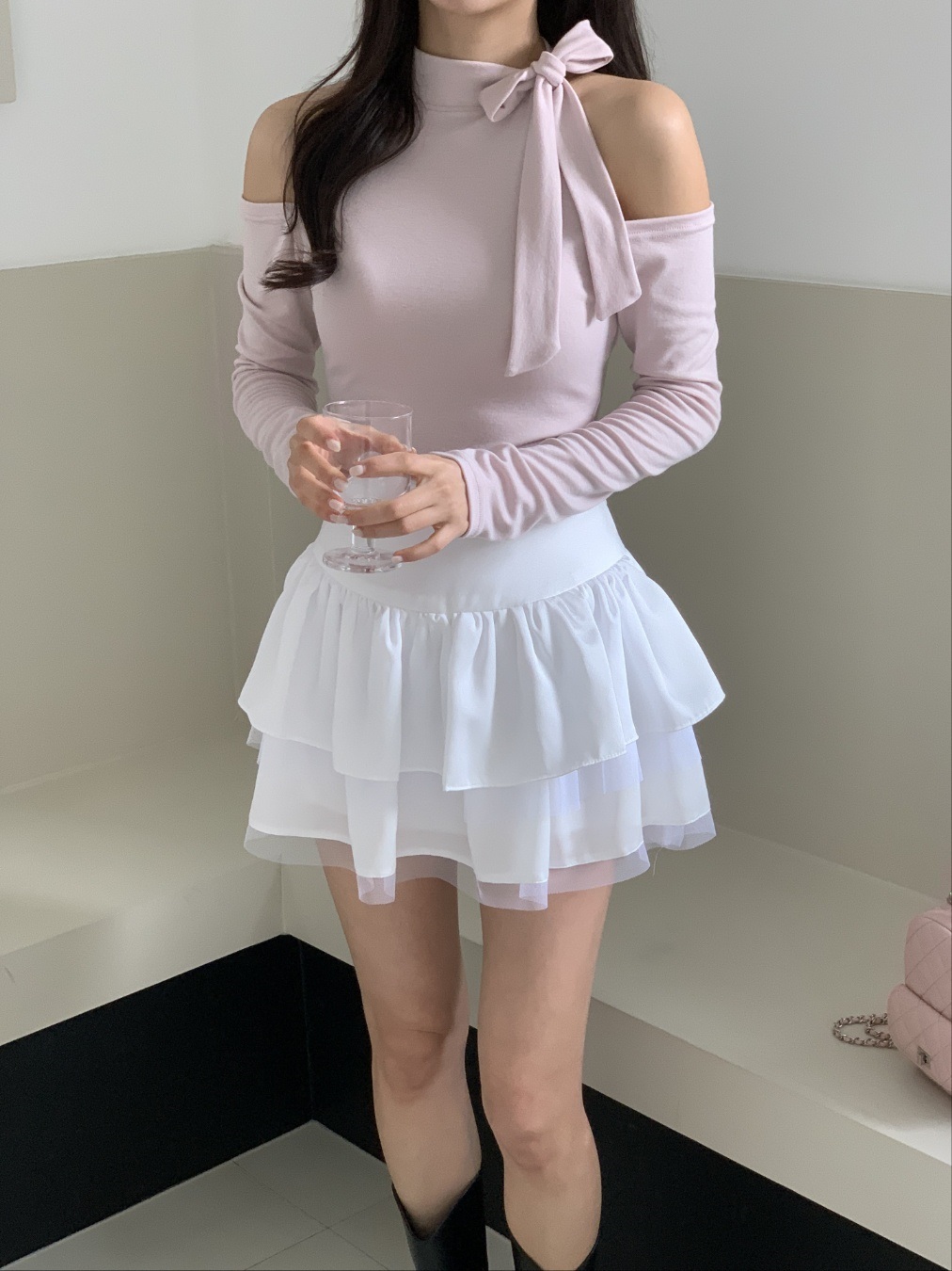 シフォンティアードミニスカート | 詳細画像6